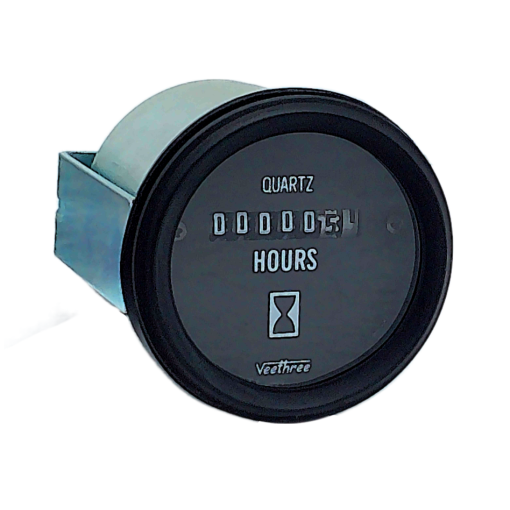 Horómetro Analógico Veethree 52mm – 10-28V (12V/24V) | H040901