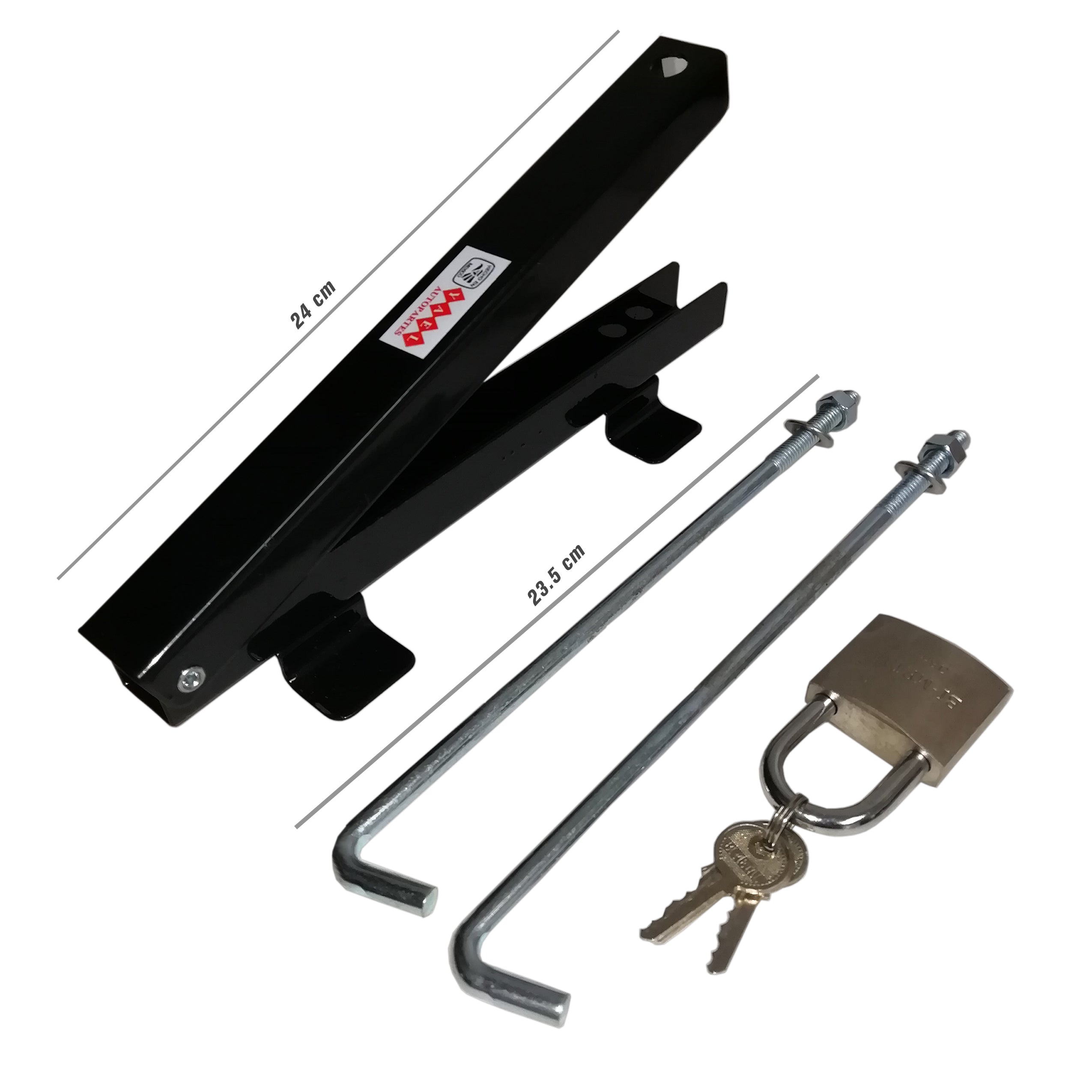 Sujetador con candado para batería de automovil